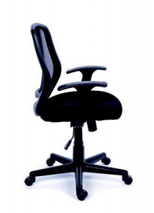 MAYAH "Fun" irodai szék fekete szövetborítás, feszített hálós háttámla  (BBSZVV08 / 11426 BLACK)